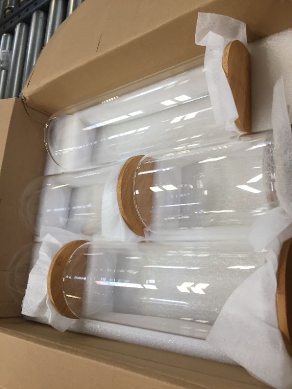 Photo 1 of 5 Pack Generic Glass Food Storage Containers With Lids and Labels