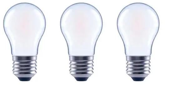 Photo 1 of 60-Watt Equivalent A15 Dimmable Frosted Glass Filament LED Vintage Edison Light Bulb Bright White (3-Pack) 4 Boxes 