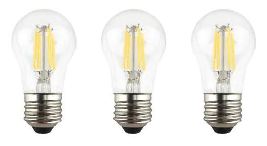 Photo 1 of 60-Watt Equivalent A15 Dimmable Clear Glass Filament LED Vintage Edison Light Bulb in Bright White (3-Pack) 4 Boxes