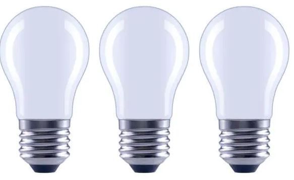 Photo 1 of 100-Watt Equivalent A15 Dimmable Appliance Fan Frosted Glass Filament LED Vintage Edison Light Bulb Daylight (3-Pack) 4 Boxes