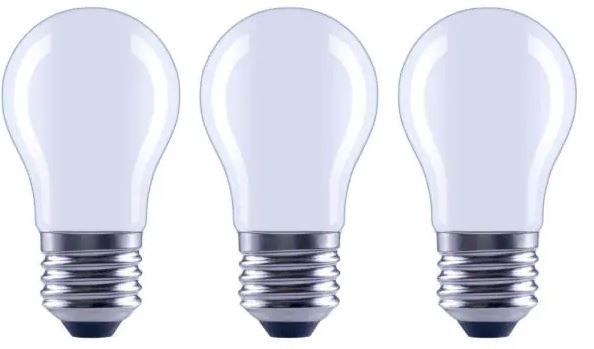 Photo 1 of 100-Watt Equivalent A15 Dimmable Appliance Fan Frosted Glass Filament LED Vintage Edison Light Bulb Bright White(3-Pack) 4 Boxes