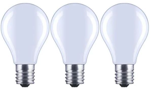Photo 1 of 60-Watt Equivalent A15 Dimmable Appliance Fan Frosted Glass Filament LED Vintage Edison Light Bulb Daylight (3-Pack) 4 Boxes