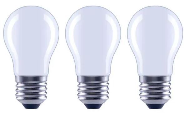 Photo 1 of 100-Watt Equivalent A15 Dimmable Appliance Fan Frosted Glass Filament LED Vintage Edison Light Bulb Soft White (3-Pack) 4 Boxes