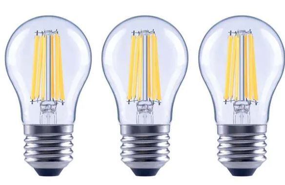 Photo 1 of 100-Watt Equivalent A15 Dimmable Appliance Fan Clear Glass Filament LED Vintage Edison Light Bulb Soft White (3-Pack) 4 Boxes 12 Bulbs