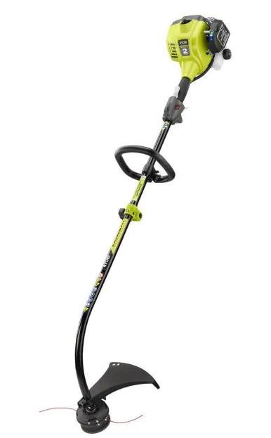 Photo 1 of RYOBI 25cc 2-Cycle Attachment Capable Full Crank Curved Shaft Gas String Trimmer