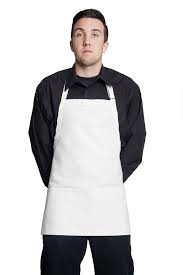 Photo 1 of Fame 3 Pocket Bib Apron F10 for Adults - 24"L X 28"W - 65/35 Poly/Cotton Twill - SMALL