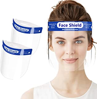 Photo 1 of 12 Pack Face Shield - Unisex Reusable Plastic Face Shield, Clear face shield Visor with Elastic Band for Face Protection 