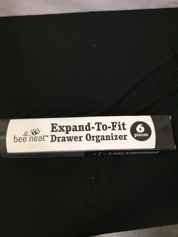Photo 1 of Bee Neat Adjustable Drawer Dividers - Expandable Dresser Drawer Organizers for Kitchen, Bathroom, Clothes, Utensils, Socks, Underwear, Office - Pack of 6