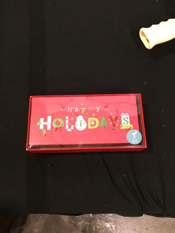 Photo 1 of 16-Count Papyrus Money Holder Christmas Cards Boxed Happy Holidays with Seals