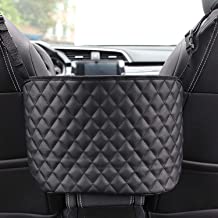 Photo 1 of CoutureBridal Car Handbag Holder, Black Leather Handbag Holding for Car Seat Storage and Handbag Holding Net