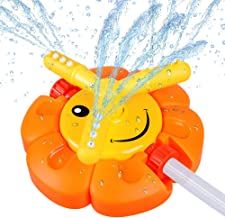 Photo 1 of .Outdoor Water Spray Sprinkler for Kids and Toddlers - Backyard Spinning Sunflower Water Toy with Roating Nozzles - 