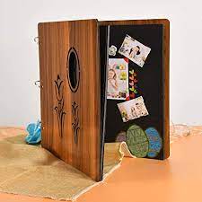 Photo 1 of PTS PRO TOOLS SOLUTION TULIP 3 RING DIY WOODEN PHOTO ALBUM FOR 4x6 PHOTOS 