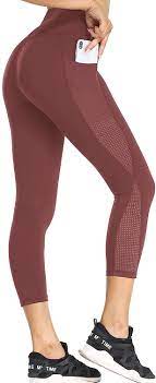 Photo 1 of SILKTEM HIGH WAIST TUMMY CONTROL WORKOUT LEGGINGS FOR WOMEN YOGA PANTS ITH POCKETS SIZE SMALL 