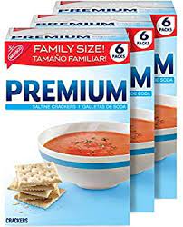 Photo 1 of  3-Pack of 6-Count Premium Saltine Crackers (Family Size) EXP OCT 2021