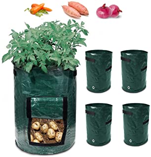 Photo 1 of 
Kerrogee 10 Gallon Potato Grow Bags,Garden Vegetable Plant Pot with Handles&Access Flap for Vegetables,Carrot,Tomato,Onion,Potatoes Growing Container...
