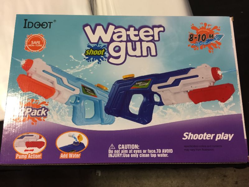 Photo 1 of BOX OF 2 WATER GUNS 