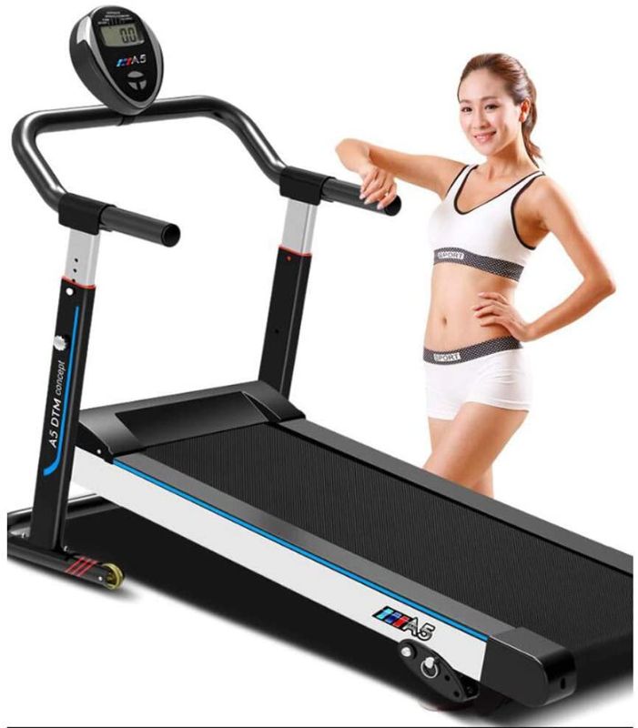 Photo 1 of Folding Portable Treadmill Mini Children Adult Manual Mechanical Walking Running Machine Exercise Equipment with Pulley
