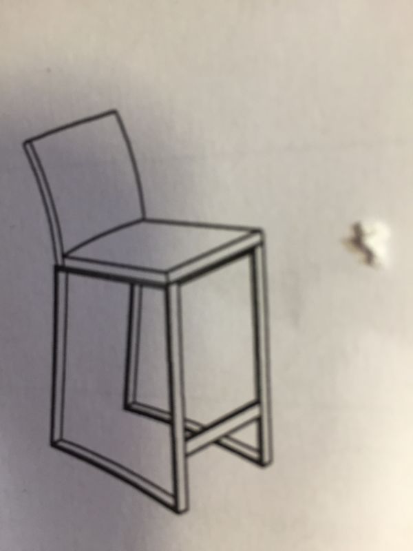 Photo 1 of architect counter stool grey