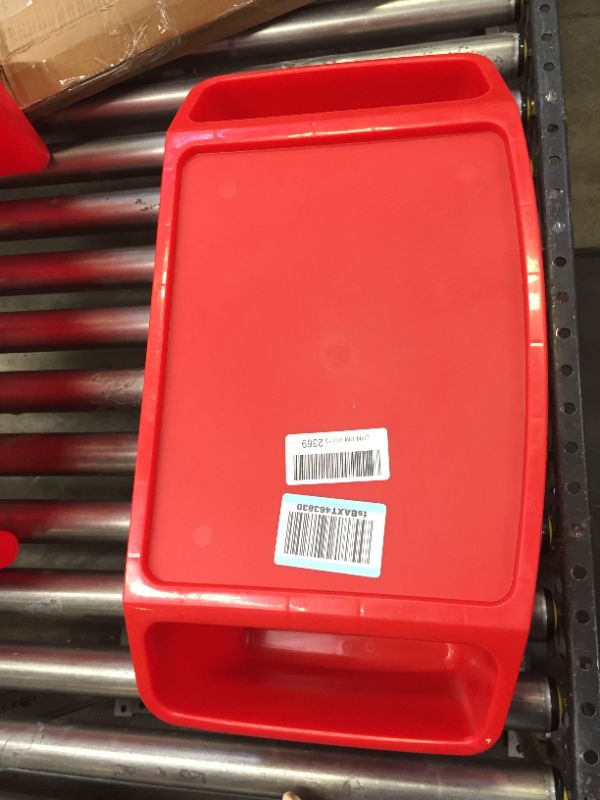 Photo 2 of RED Bed Tray with Side Pockets (Plastic)