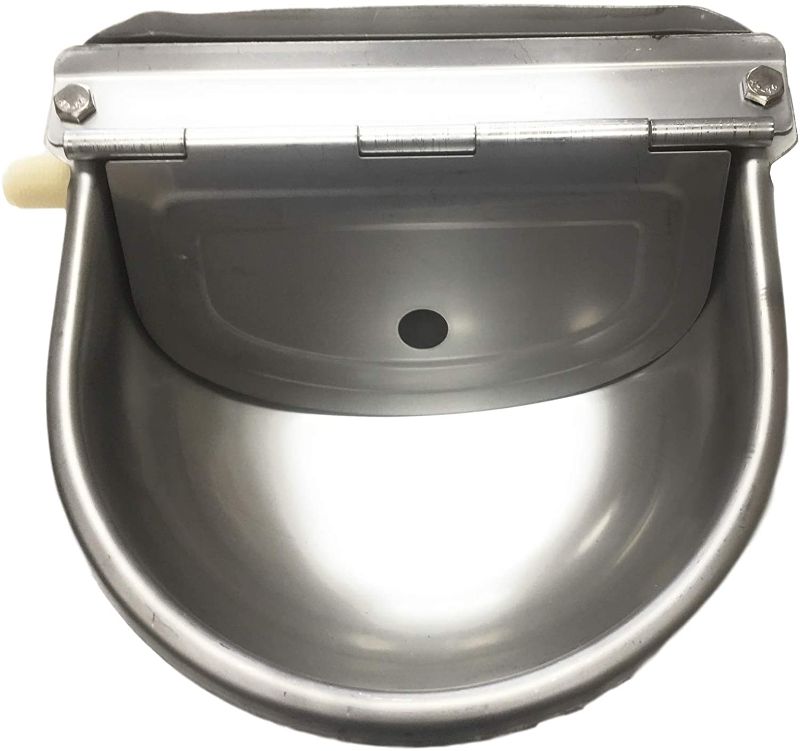 Photo 1 of JMZ Stainless Steel Automatic Outdoor Water Bowl Dispenser Waterer for Dogs Livestock Cattle with Float Valve
