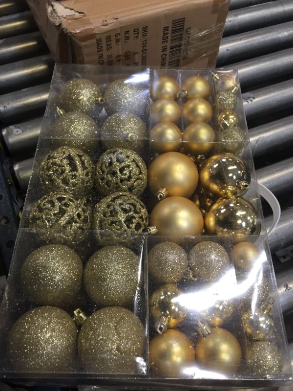 Photo 3 of Bonnlo 100 PCS Christmas Ornament Balls Hanging Ornaments 
