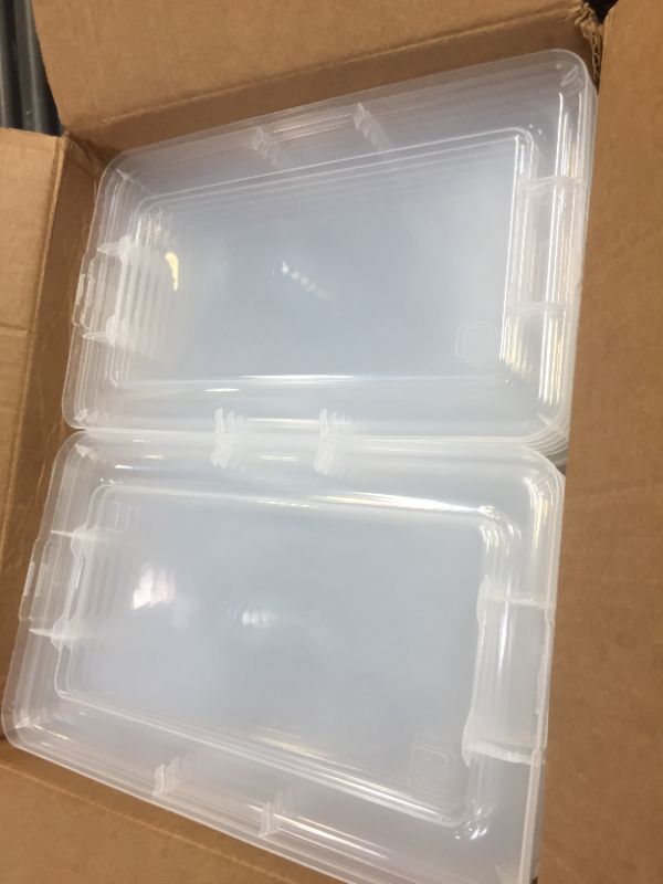 Photo 1 of IRIS 5 Quart Clear Storage Box, 20 Pack