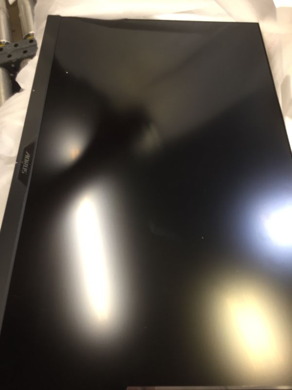 Photo 3 of SLIGHT SCRATCHES ON LCD, DOES NOT TURN ON. AORUS FI27Q-P 27" 165Hz 1440P HBR3 NVIDIA G-SYNC Compatible IPS Gaming Monitor, Built-in ANC, 2k Display, 1 ms Response Time, HDR, 95% DCI-P3, 1x Display Port 1.4, 2x HDMI 2.0, 2x USB 3.0

