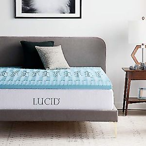 Photo 1 of LUCID 2 Inch 5 Zone Gel Memory Foam Mattress Topper - Queen