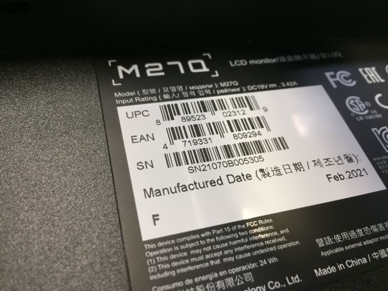 Photo 3 of Gigabyte M27Q 27" KVM FreeSync 170 Hz QHD HDR IPS Gaming Monitor