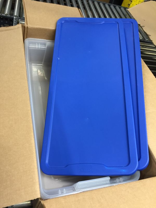Photo 1 of 2 pack long storage boxes