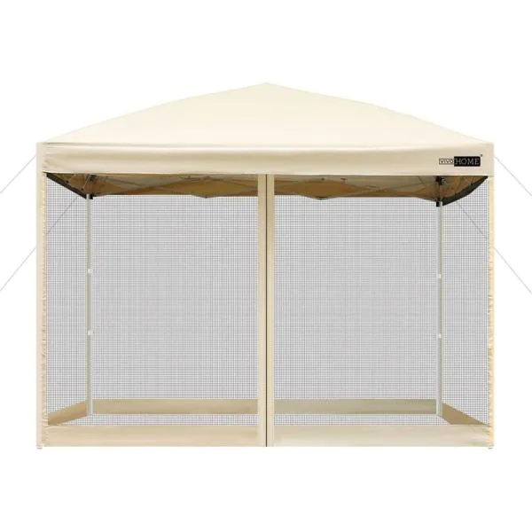 Photo 1 of VIVOHOME 8ft Outdoor Canopy Screen Party Tent With Mesh Side Walls
