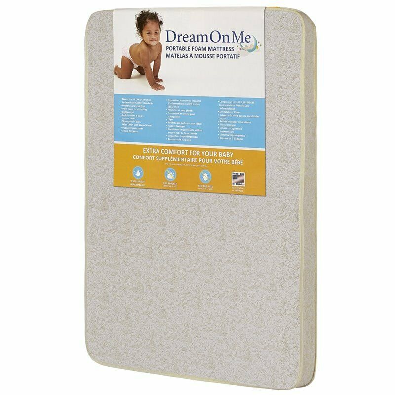 Photo 1 of Dream on Me 3 in. Square Corner Playard Mattress