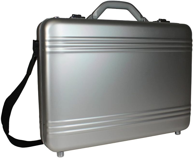 Photo 1 of World Traveler European-Style Aluminum Silver Laptop Attache Case