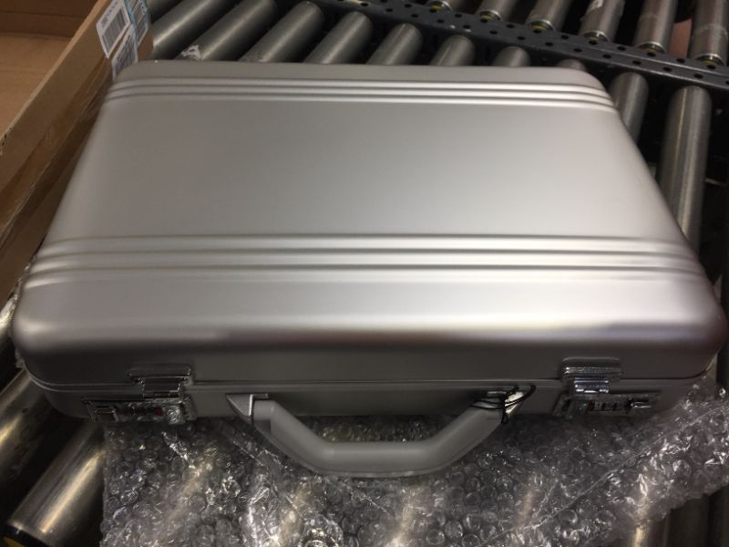 Photo 2 of World Traveler European-Style Aluminum Silver Laptop Attache Case