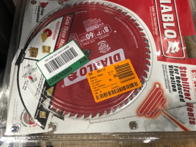 Photo 2 of 8-1/2 in. x 60-Tooth Fine Finish Slide Miter Circular Saw Blade
