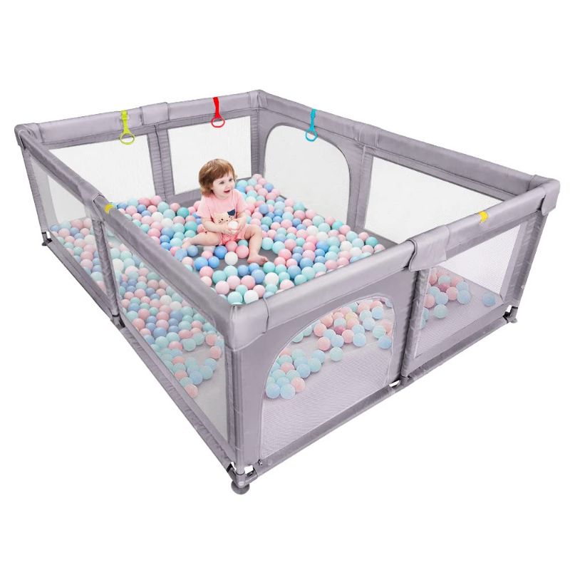 Photo 1 of **INCOMPLETE**
Baby Playpen, Dripex Upgrade Portable Kids Activity Centre Safety Play Yard Indoor Outdoor (Darker Grey)
