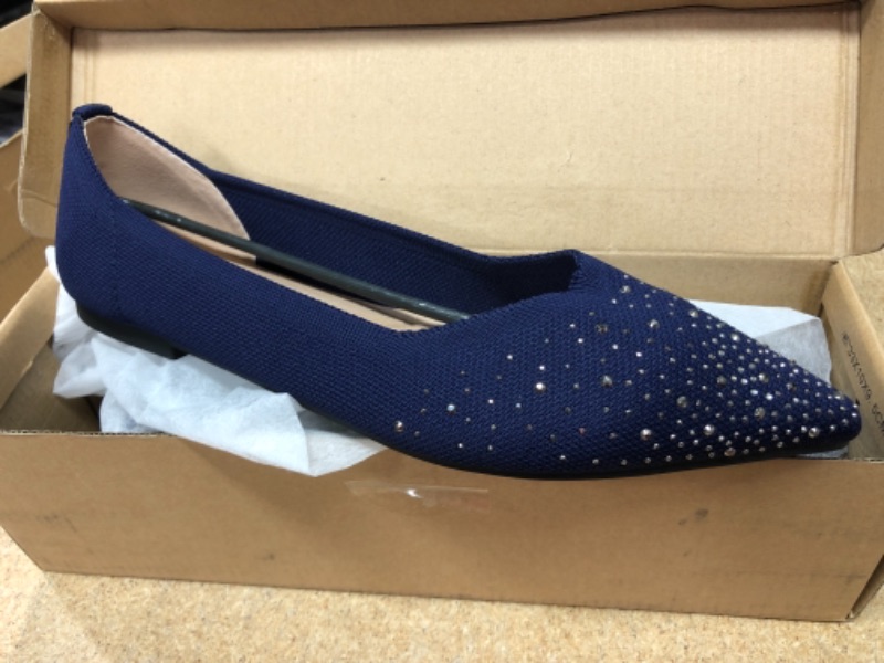 Photo 1 of VenusCelia Women's Flats SIZE 9 RHINESTONE & NAVY