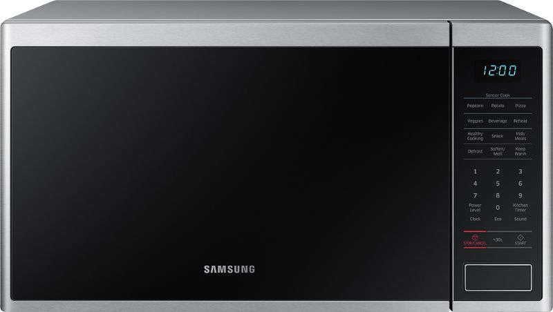 Photo 1 of Samsung - 1.4 cu. ft. Countertop Microwave with Sensor Cook - Stainless steel - NOT TESTED