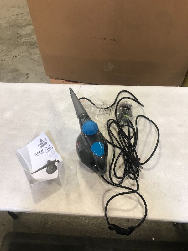 Photo 1 of BISSELL SteamShot Hard Surface Steam Cleaner with Natural Sanitization, Multi-Surface Tools Included to Remove Dirt, Grime, Grease, and More, 39N7V
