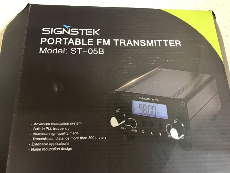 Photo 3 of Signstek ST-05B Dual Mode Long Range Stereo Broadcast Home FM Transmitter with Antenna