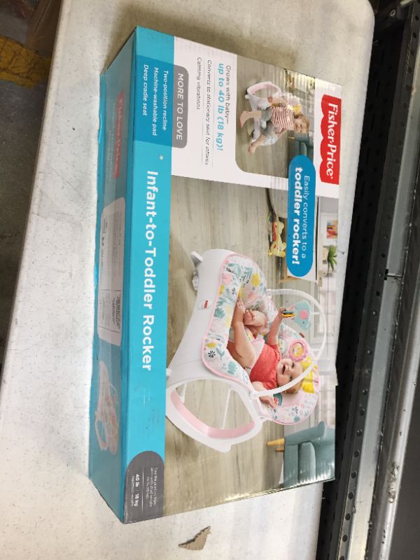 Photo 2 of Fisher-price Infant-to-Toddler ROCKER, Pink - like new - open box 