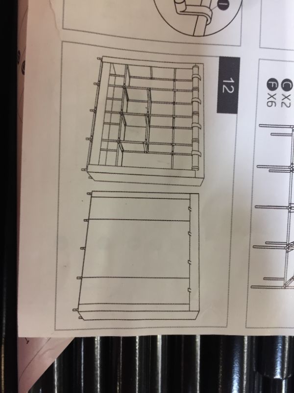 Photo 1 of customizable wardrobe organizer - open box - loose pieces in box - 