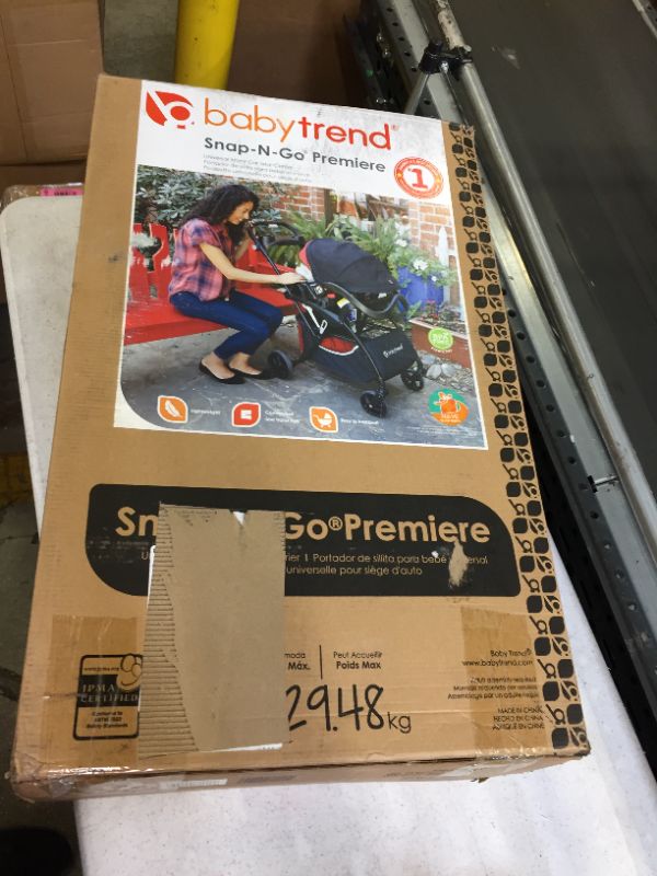 Photo 1 of Baby Trend Snap-N-Go Premiere Universal Infant Car Seat Carrier Black - open box - like new -possible missing pieces 
