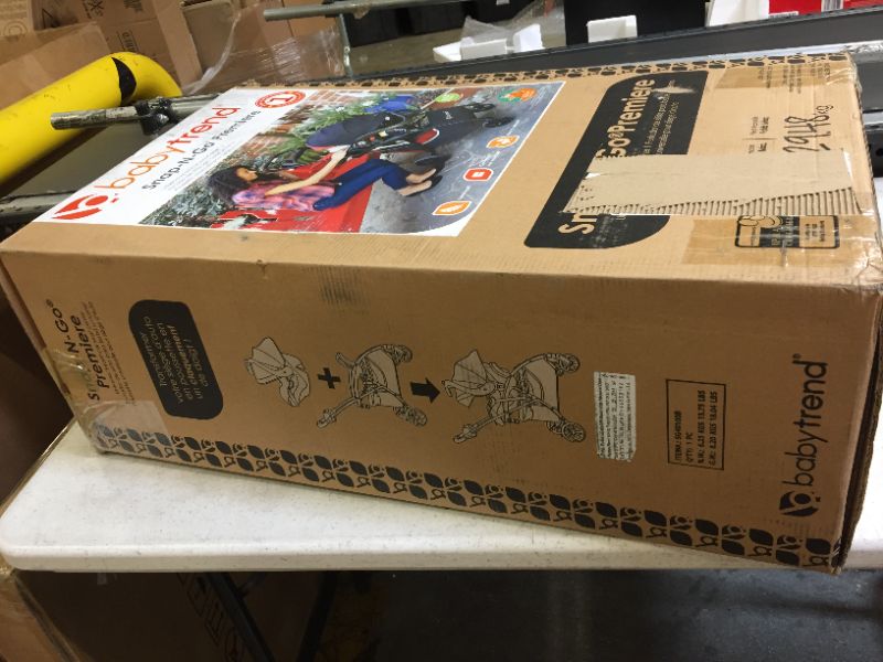 Photo 1 of Baby Trend Snap-N-Go Premiere Universal Infant Car Seat Carrier Black - open box - like new -possible missing pieces 