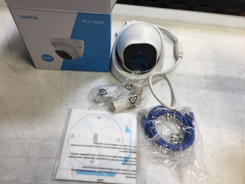 Photo 1 of REOLINK 4K Ultra HD PoE Outdoor Security Camera with Human/Vehicle Detection, Work with Smart Home, Weatherproof, Time Lapse, Up to 256GB Micro SD Storage for 24/7 Recording, RLC-820A - sealed box