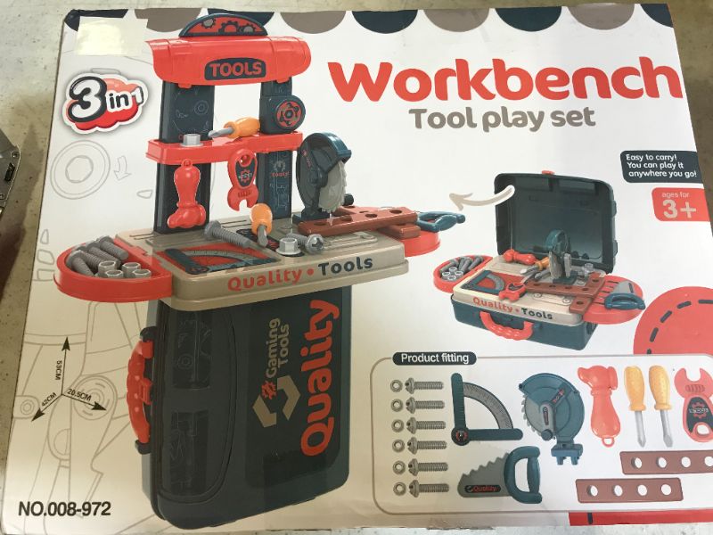 Photo 1 of 3 in one kids tool set (plastic)