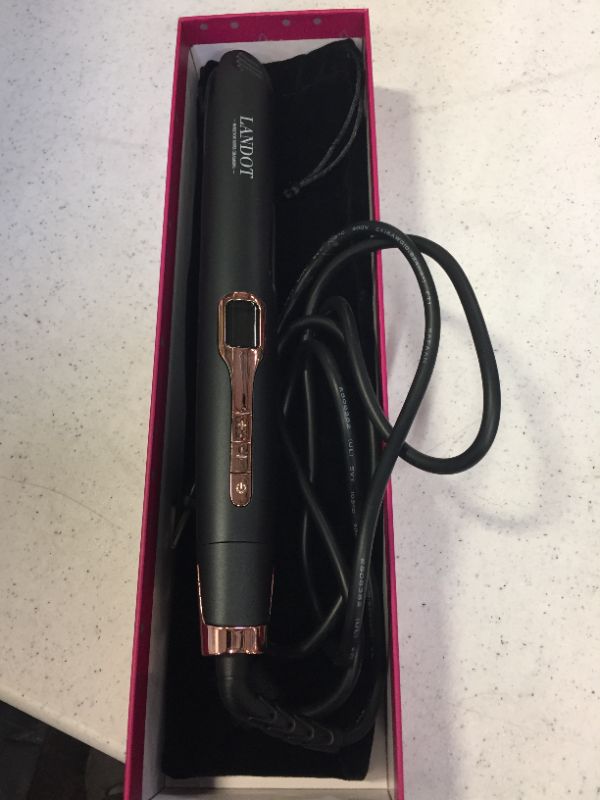 Photo 2 of LANDOT Hair Straightener and Curler 2 in 1