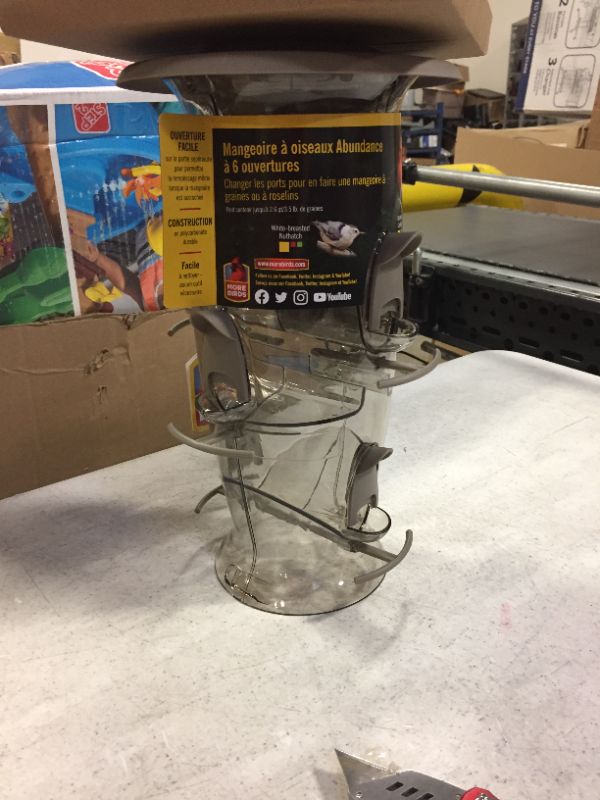 Photo 2 of Droll Yankees Stokes Select Abundance Bird Feeder - Gray