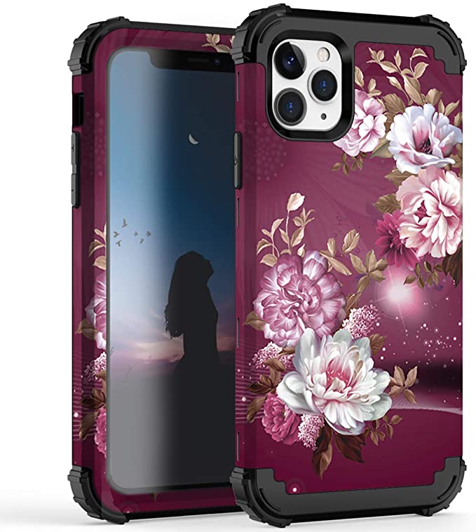 Photo 1 of 2PC LOT
Hocase for iPhone 11 Pro Max Case, Heavy Duty Shockproof Protection Soft Silicone Rubber Bumper+Hard Plastic Hybrid Protective Case for iPhone 11 Pro Max (6.5" Display) 2019 - Magenta Flowers

PIXIU Compatible with iPhone 13 Pro Max 6.7 inch Case 