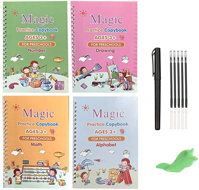 Photo 1 of 2PC LOT
Magic Practice Copybook for Kids - English Version of Children's Writing Workbook - 3-5 Years Old Drawing Book, Reusable Calligraphy Set(Alphabet Book with Pen)

I Got My Covid 19 Vaccine Stickers - 1.5 Inch - 500 Labels - US Flag Designed Covid V